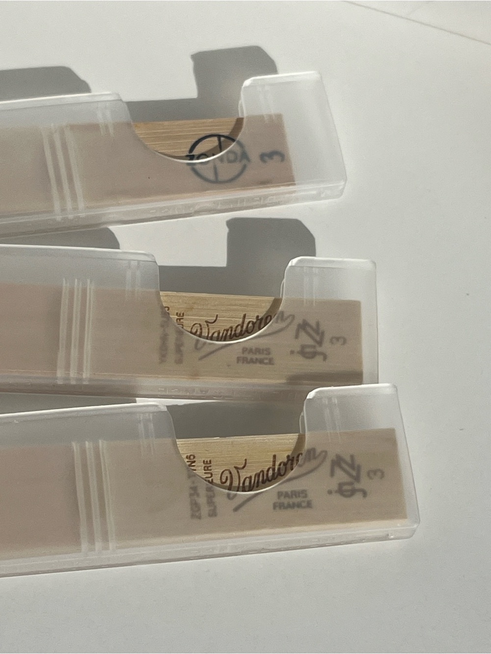 Saxophone woodwind reed Strength 3 - Natural Cane lot of 3